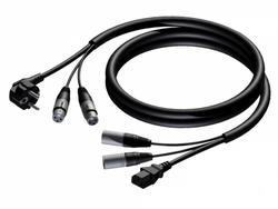 ProCab Kombi-kabel 2 x XLR/power