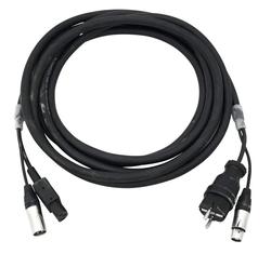 PSSO Kombi-kabel 1 x DMX / schuko-IEC