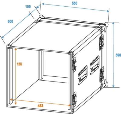 Forstærker Rack PR2-ST 12 U