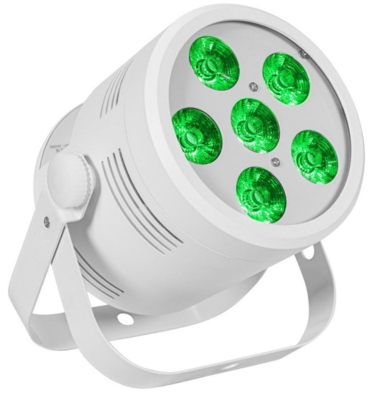 LED Silent Par 6 QCL Floor hvid