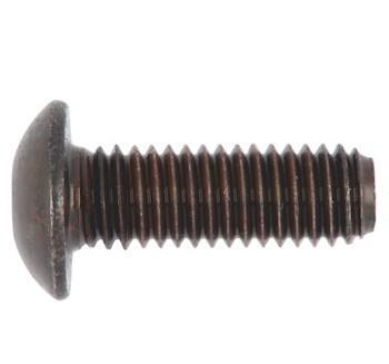 Skrue M3 x 12 halvrund sort