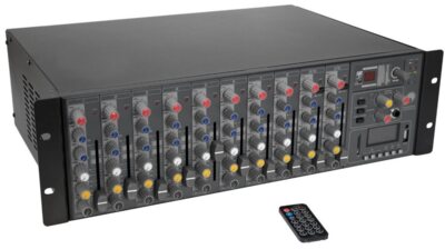 Omnitronic RM-1422FXA USB Rack-Power-Mixer