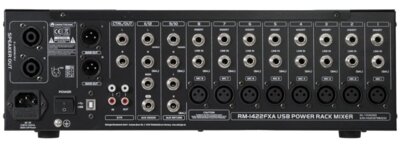 Omnitronic RM-1422FXA USB Rack-Power-Mixer
