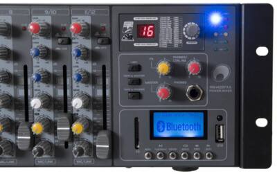 Omnitronic RM-1422FXA USB Rack-Power-Mixer