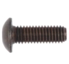 Skrue M3 x 12 halvrund sort